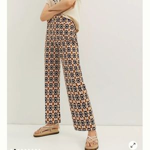 Maeve Colette Cropped Wide Leg Pant